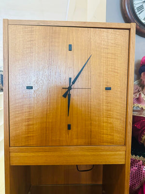 Danish Mid-Century Modern Teak Grandfather Clock18x12x71