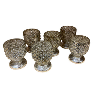 Dimpled Candle Holders (Set of 6)