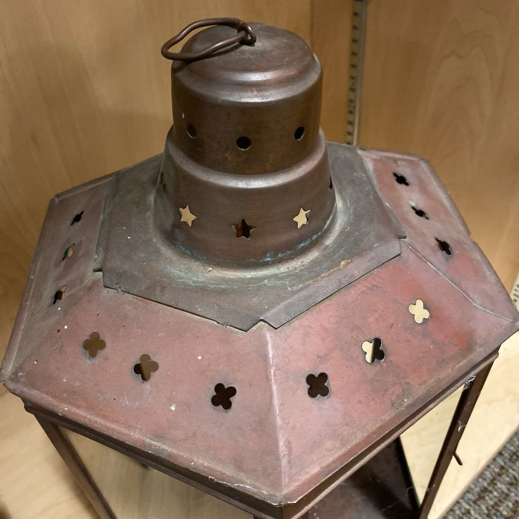 Copper Candle Lantern