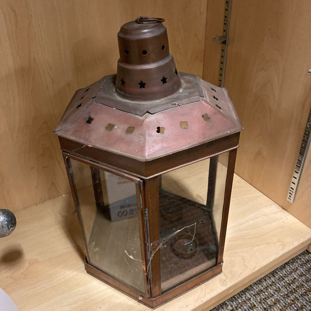 Copper Candle Lantern