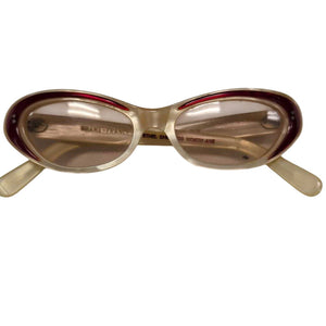 Vintage Iridescent & Red Cat Eye Glasses by Miss Daisy's Consignment & Auction House