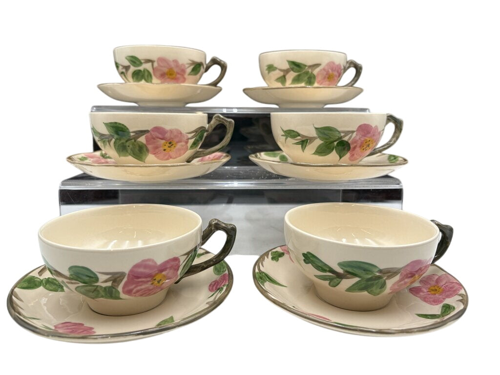 Franciscan Desert Rose England Teacup & Saucer Set (12Pcs) by Miss Daisy's Consignment & Auction House