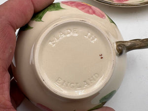 Franciscan Desert Rose England Teacup & Saucer Set (12Pcs)