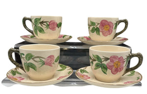 Franciscan Desert Rose England Coffee cup & Saucer Set (8 Pcs) by Miss Daisy's Consignment & Auction House