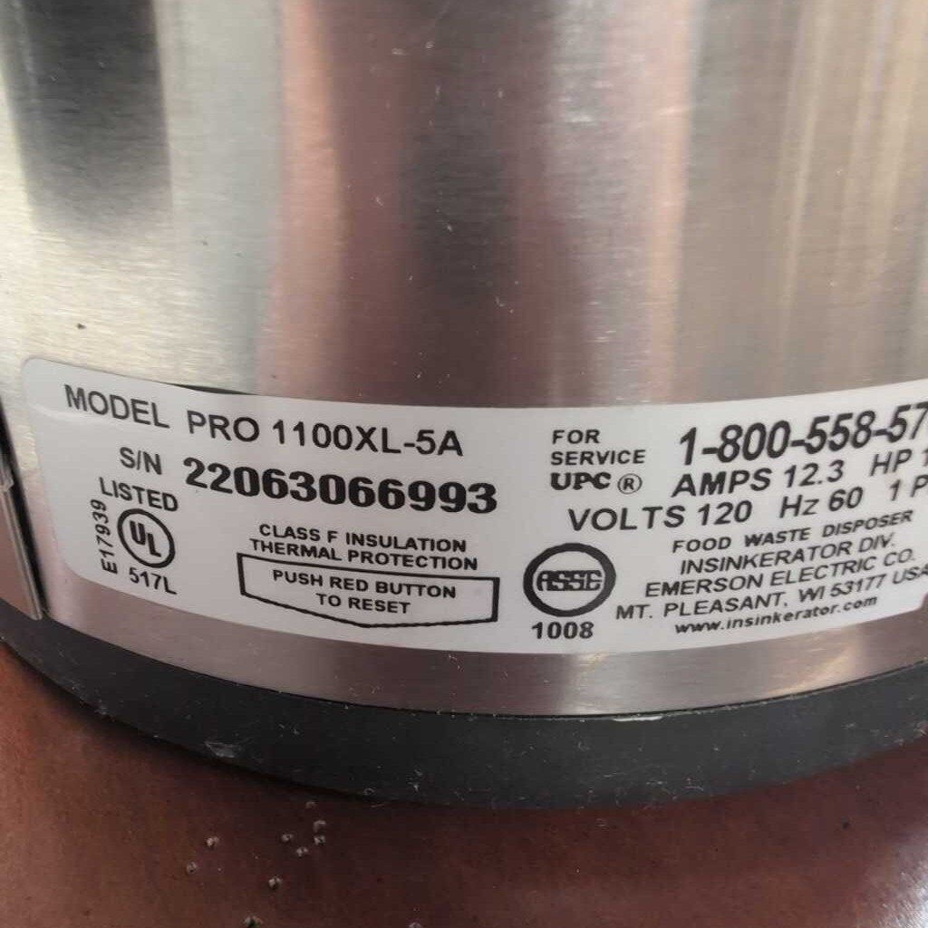 InSinkErator-PRO1100XL-Garbage Disposal -Org 599.00