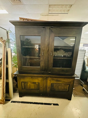 Crate & Barrel Basque 2-piece Hutch orig $2200 (68x18x82)