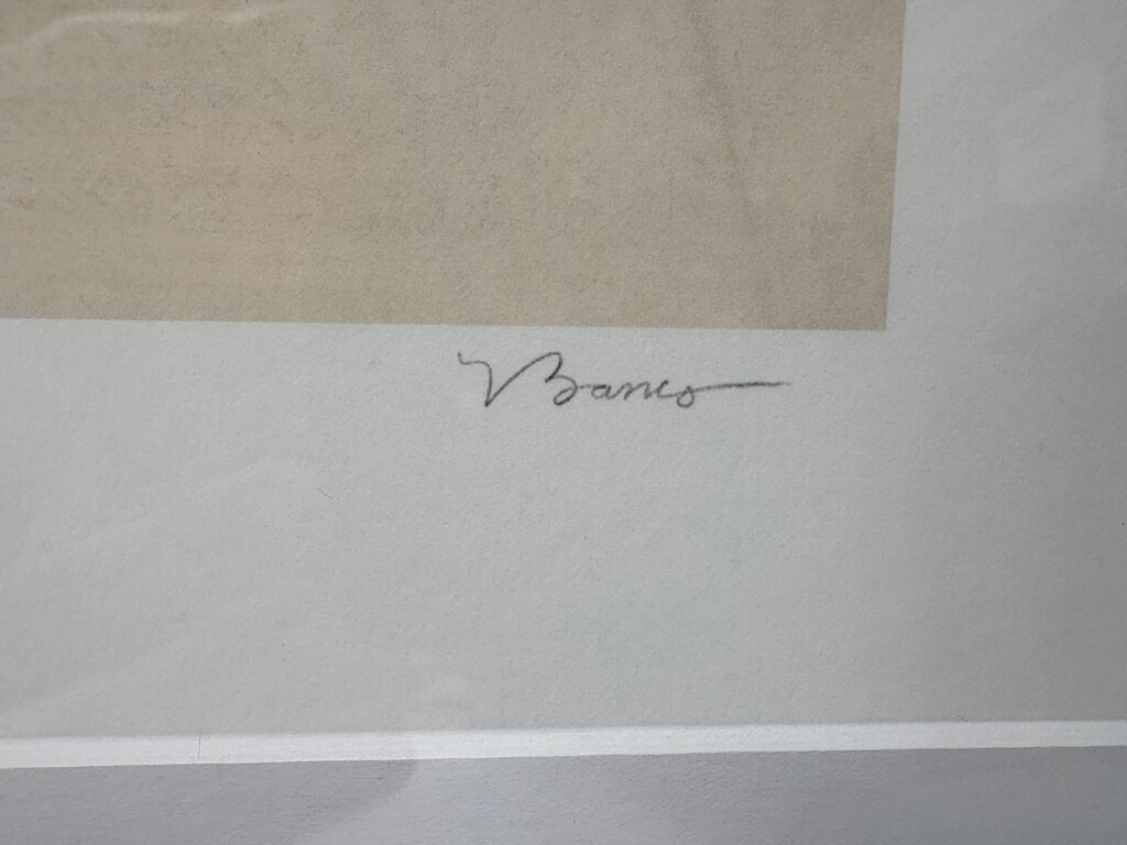 Victoria Barnes Abstract Art "Diagramme 1" Signed #38/950 Giclee Print