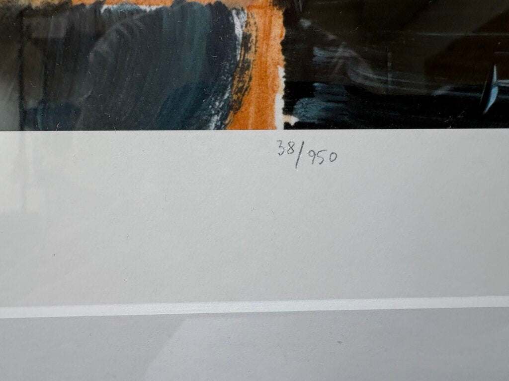 Victoria Barnes Abstract Art "Diagramme 1" Signed #38/950 Giclee Print
