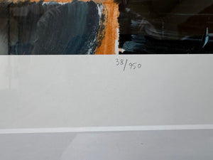 Victoria Barnes Abstract Art "Diagramme 1" Signed #38/950 Giclee Print