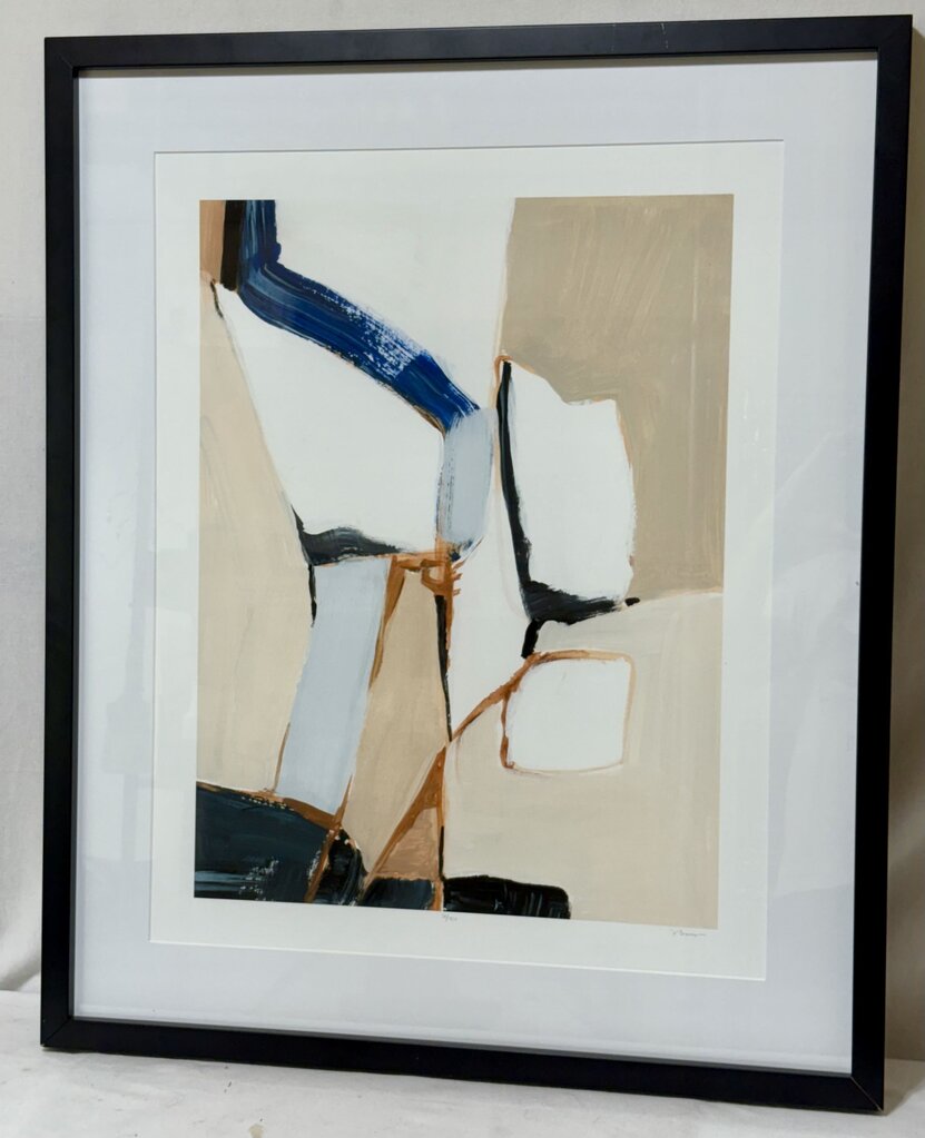 Victoria Barnes Abstract Art "Diagramme 1" Signed #38/950 Giclee Print