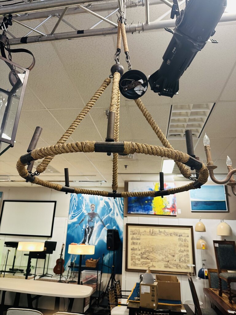 Bowline Rope Chandelier orig. $1300