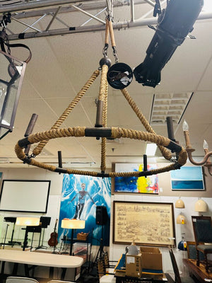 Bowline Rope Chandelier orig. $1300