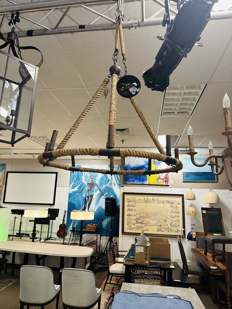 Bowline Rope Chandelier orig. $1300