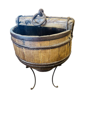 Antique Chinese Water Well Bucket by Miss Daisy's Consignment & Auction House