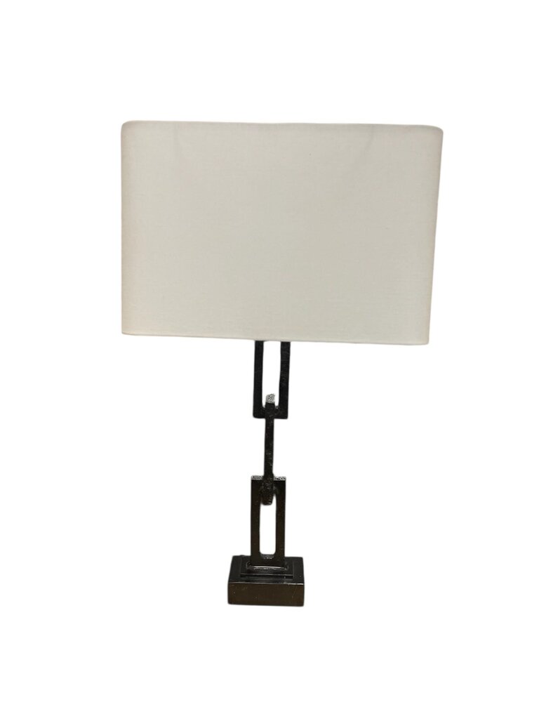 Brutalist Style Iron Table Lamp 34inch Tall