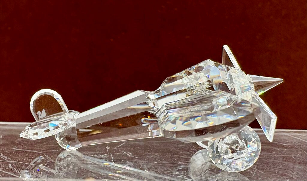 Swarovski Crystal Propeller Airplane #7473 002 w/ Box