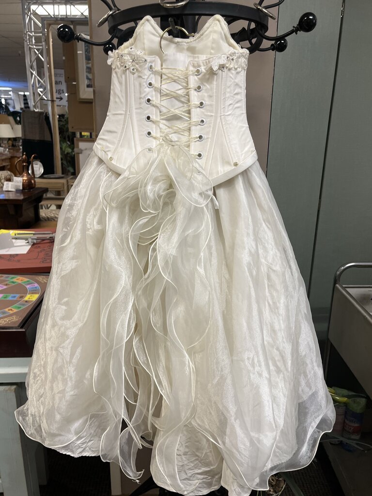 Organza & Rhinestone Little Girl's Bustier Dress 3T