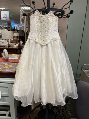Organza & Rhinestone Little Girl's Bustier Dress 3T