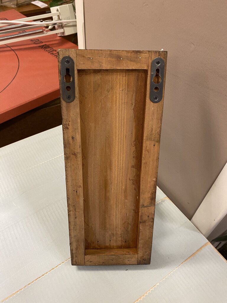Wood & Glass Wall Mount Candle Holder (2 pcs)