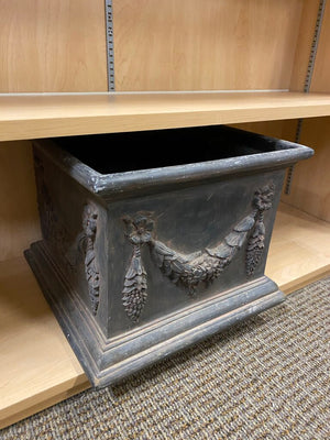 Neoclassical Style Black Planter