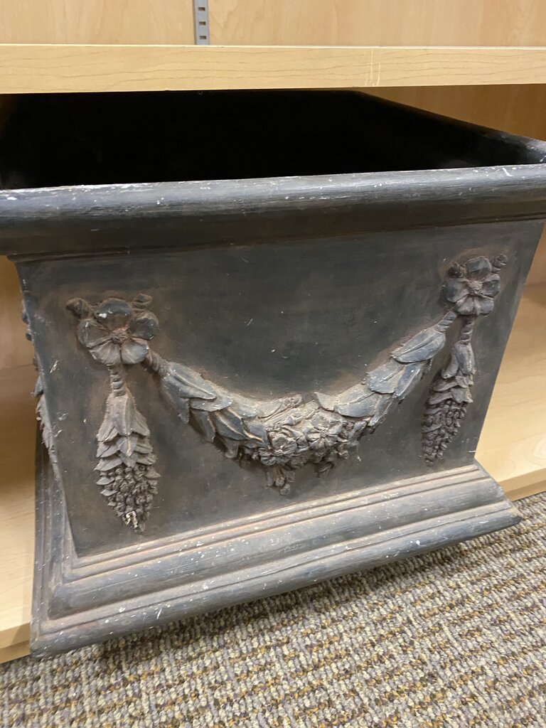 Neoclassical Style Black Planter