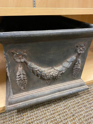 Neoclassical Style Black Planter