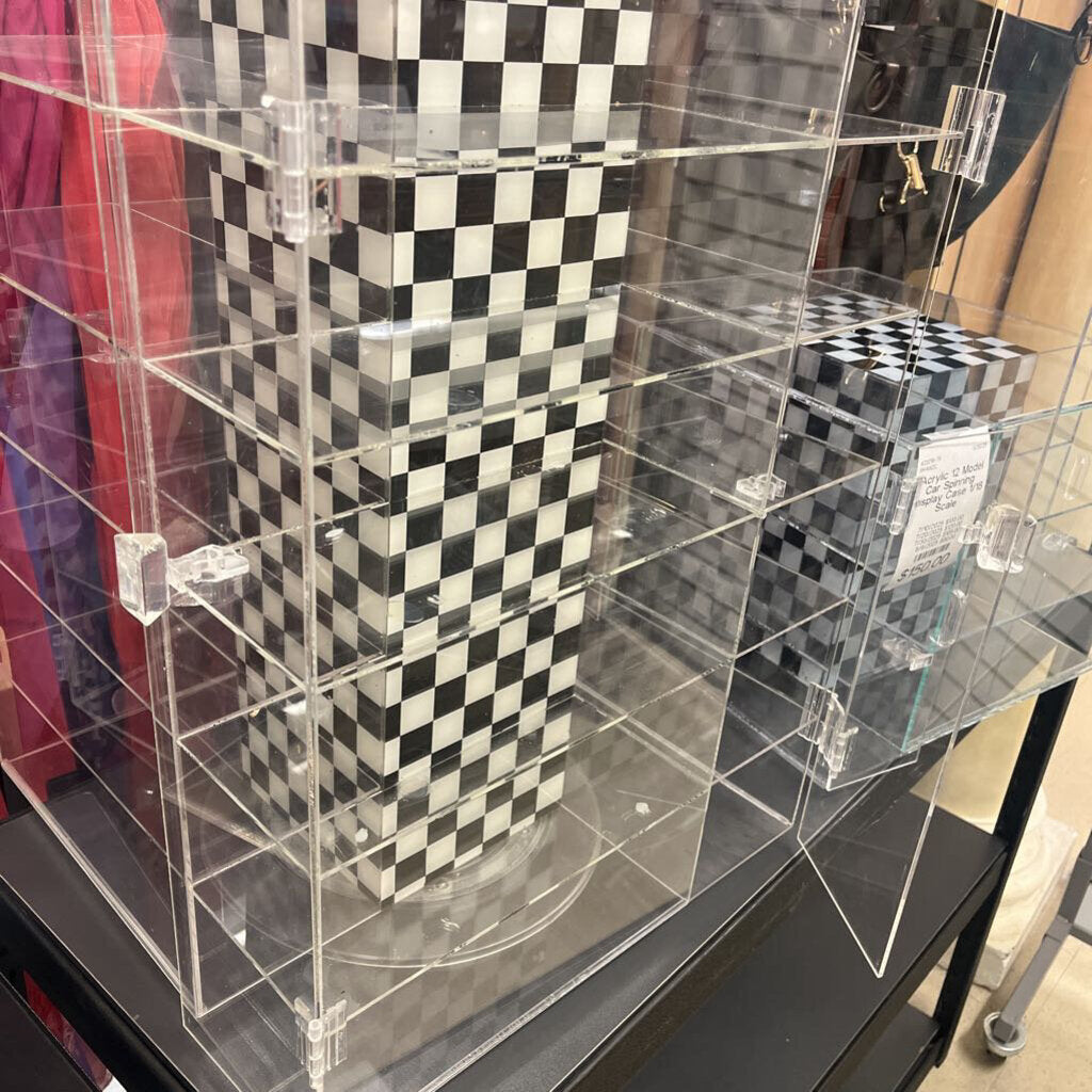 Acrylic Model 20 Car Spinning Display Case 1/18