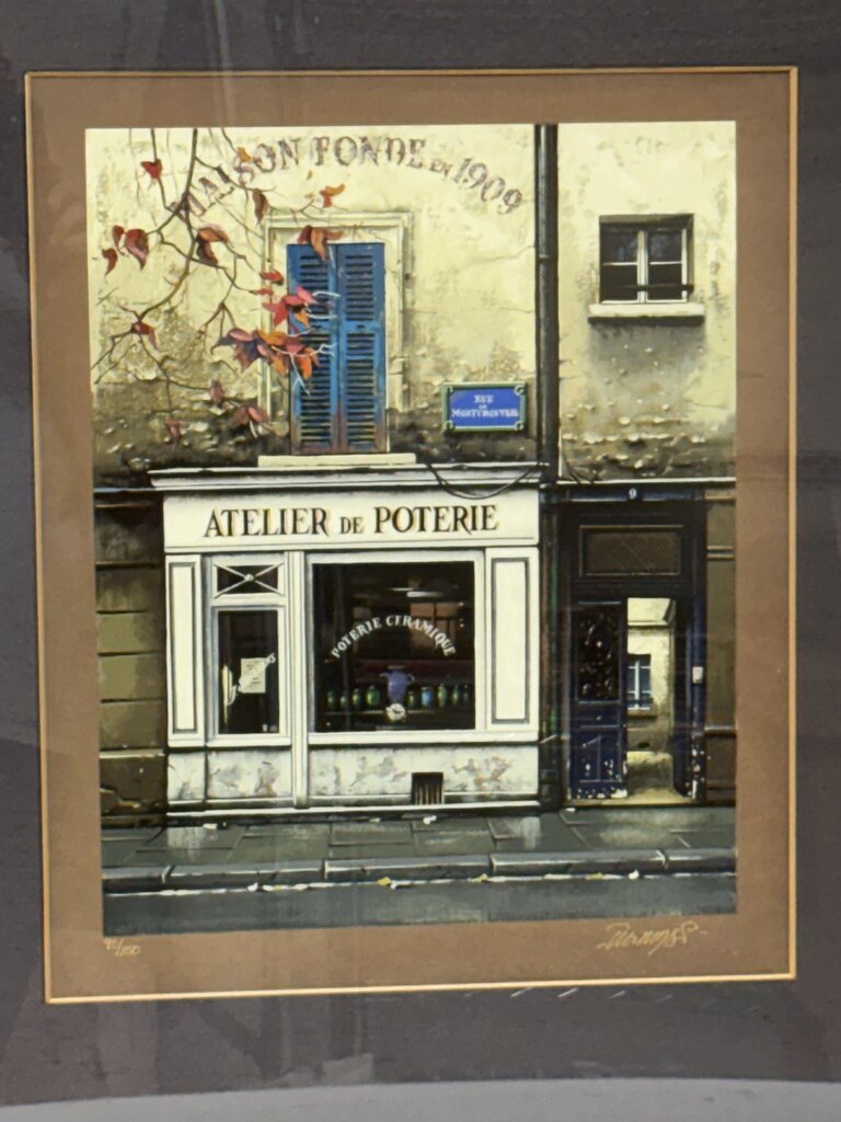 Thomas Pradzynski "Atelier de Poterie" LTD #90/150 Series on Brown Paper Hand Signed