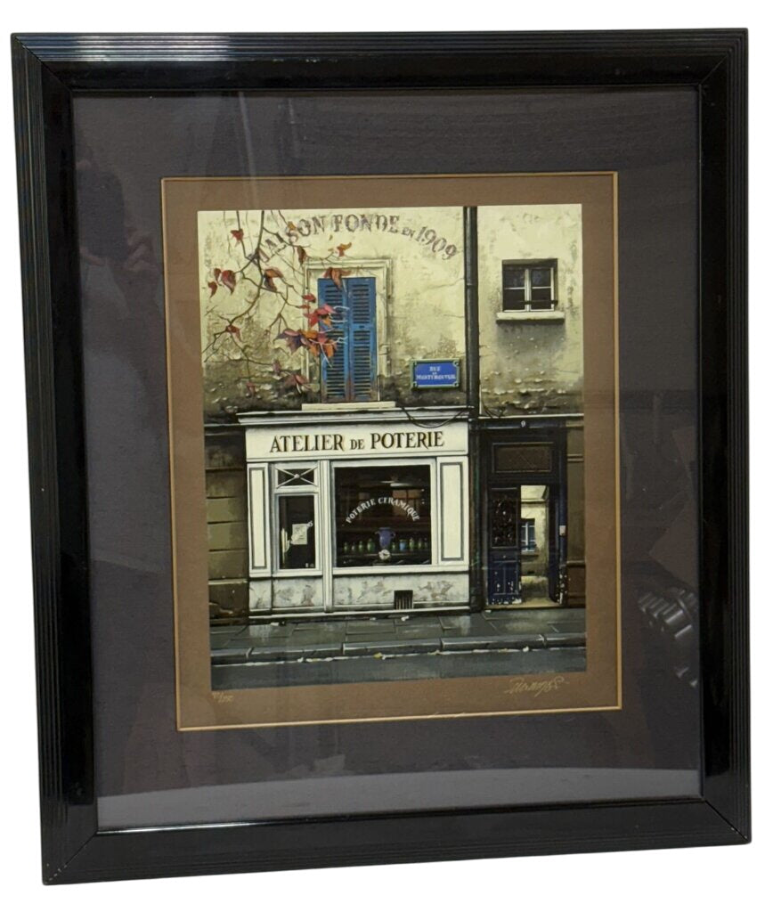 Thomas Pradzynski "Atelier de Poterie" LTD #90/150 Series on Brown Paper Hand Signed by Miss Daisy's Consignment & Auction House