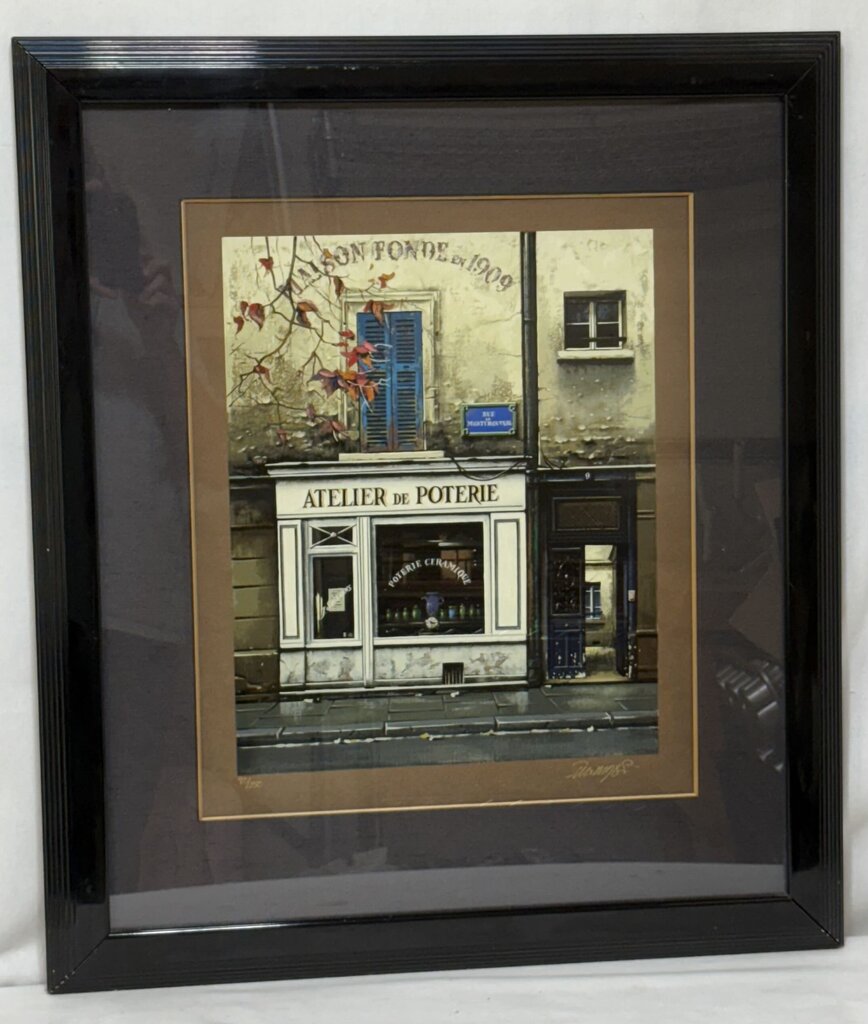 Thomas Pradzynski "Atelier de Poterie" LTD #90/150 Series on Brown Paper Hand Signed