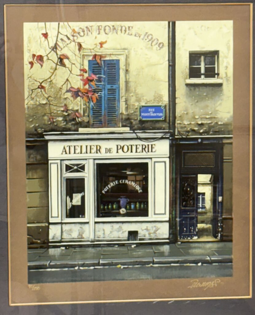 Thomas Pradzynski "Atelier de Poterie" LTD #90/150 Series on Brown Paper Hand Signed