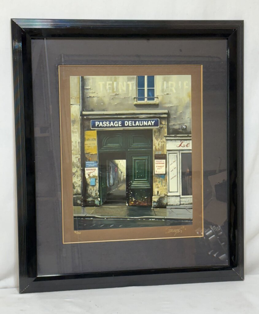 Thomas Pradzynski "Passage DeLaunay" LTD #90/150 Series on Brown Paper Hand Signed