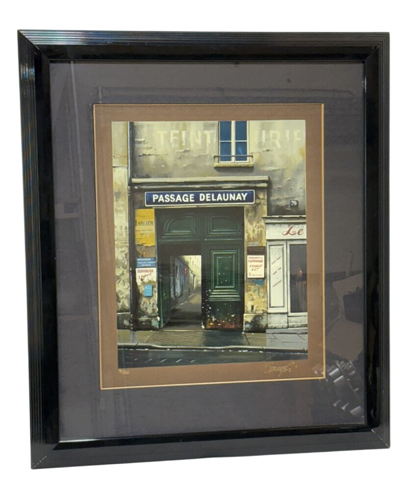 Thomas Pradzynski "Passage DeLaunay" LTD #90/150 Series on Brown Paper Hand Signed by Miss Daisy's Consignment & Auction House