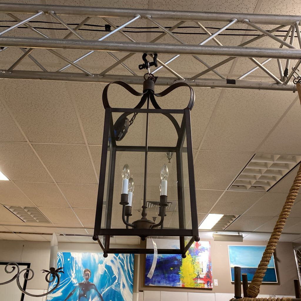 Metal & Glass Pendant Lantern