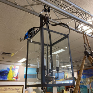 Metal & Glass Pendant Lantern