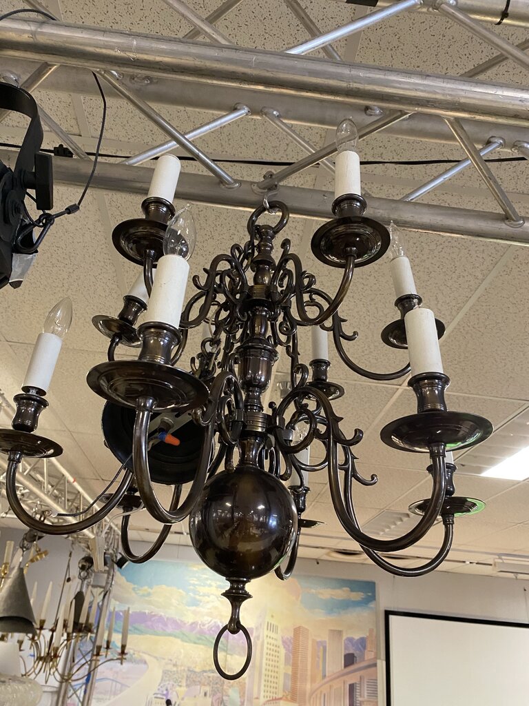 Dutch 12 Arm Chandelier