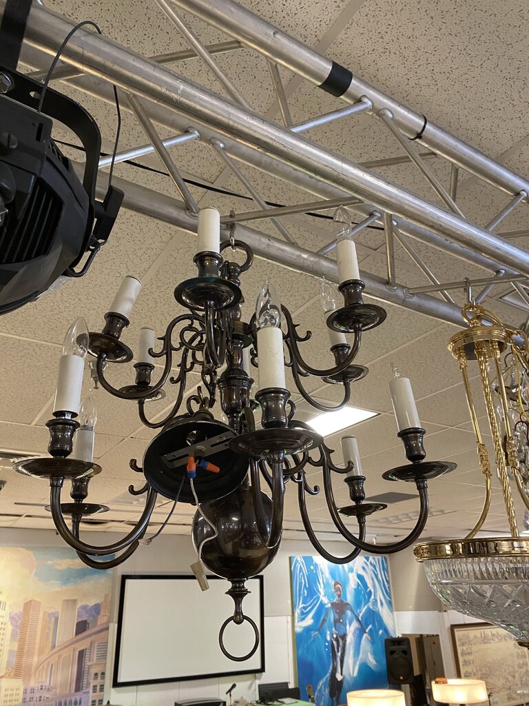 Dutch 12 Arm Chandelier