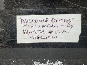 Augustus V.M. Higginson "Microchip Deities" Mixed Media 1997