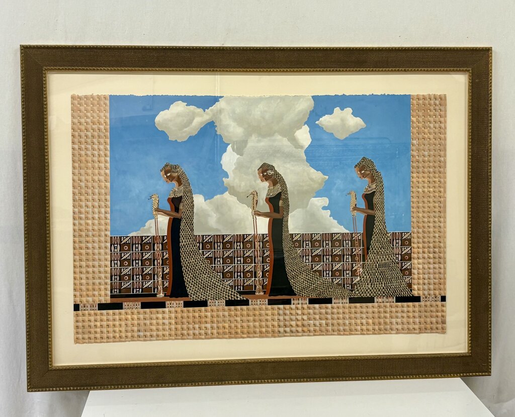 Augustus V.M. Higginson "Microchip Deities" Mixed Media 1997
