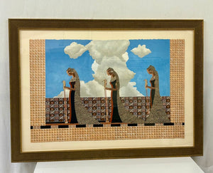 Augustus V.M. Higginson "Microchip Deities" Mixed Media 1997