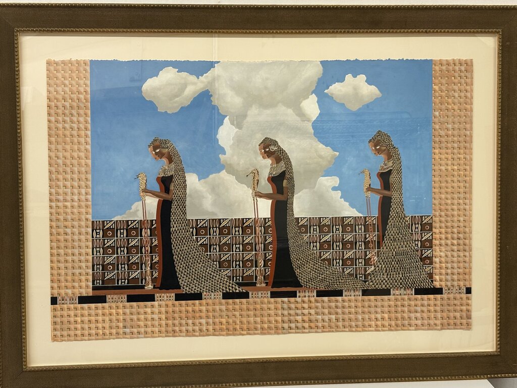 Augustus V.M. Higginson "Microchip Deities" Mixed Media 1997
