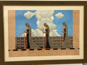 Augustus V.M. Higginson "Microchip Deities" Mixed Media 1997