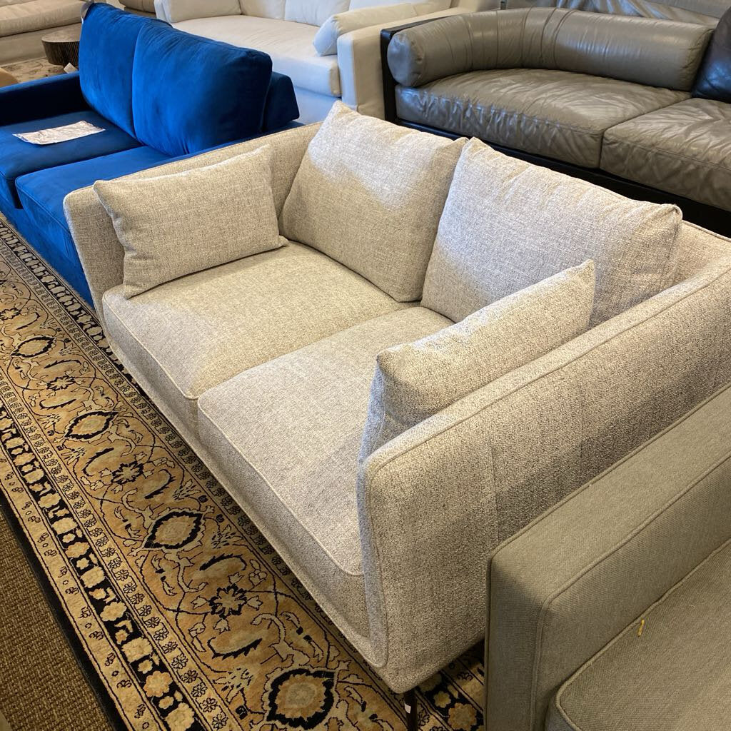 Light Gray Tweed Loveseat