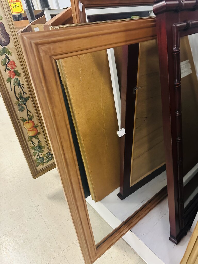 Wood Frame Mirror 29x37