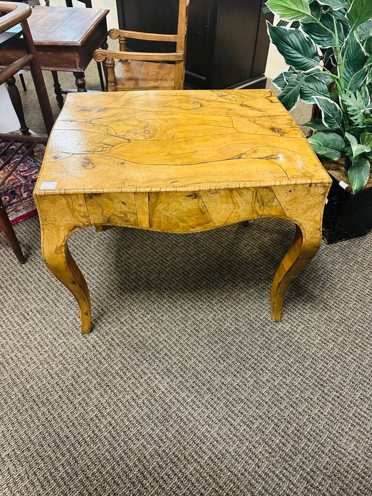 Italian Veneer Olivewood End Table 20x25x22