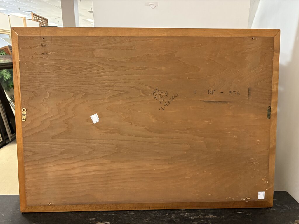 Ethan Allen Baumritter Maple Frame Wall Mirror