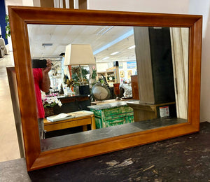 Ethan Allen Baumritter Maple Frame Wall Mirror