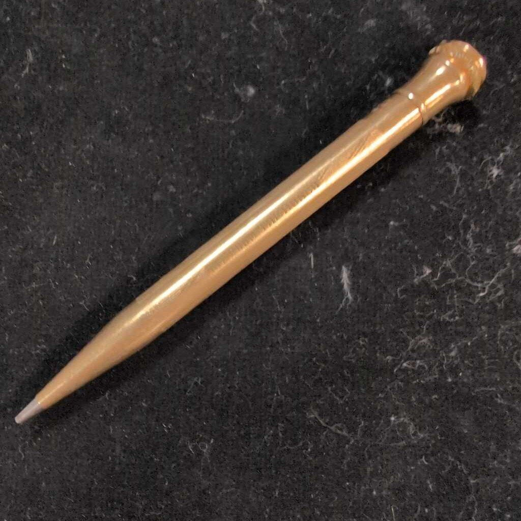 Antique 1920's Wahl Eversharp 4" Gold Filled Mechanical Pencil Ring Top