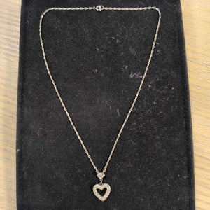 Vintage Heart Pendant on Chain
