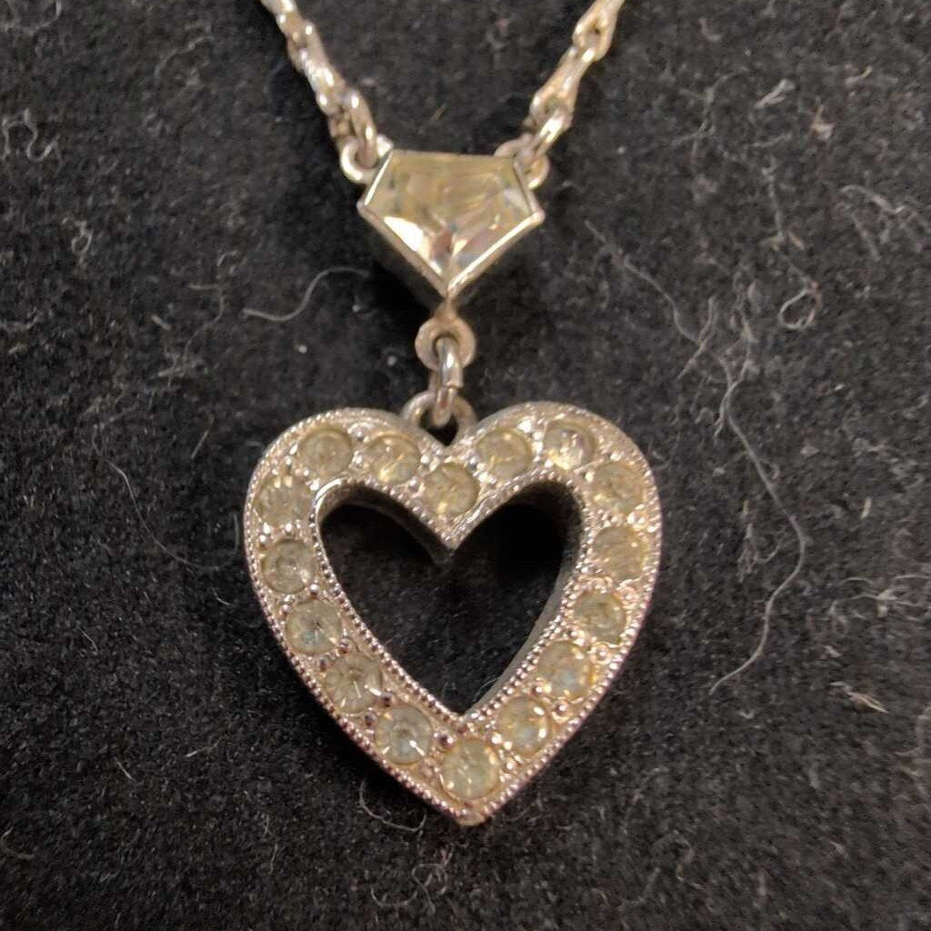 Vintage Heart Pendant on Chain